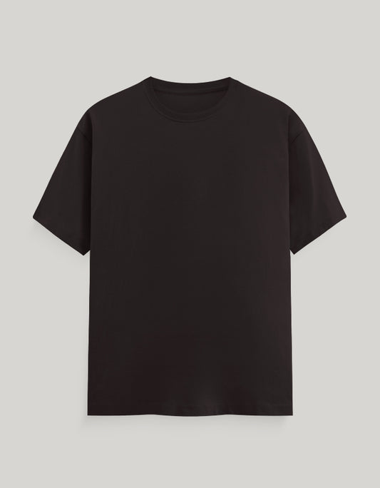 Coffee brown t-shirt on a light gray background